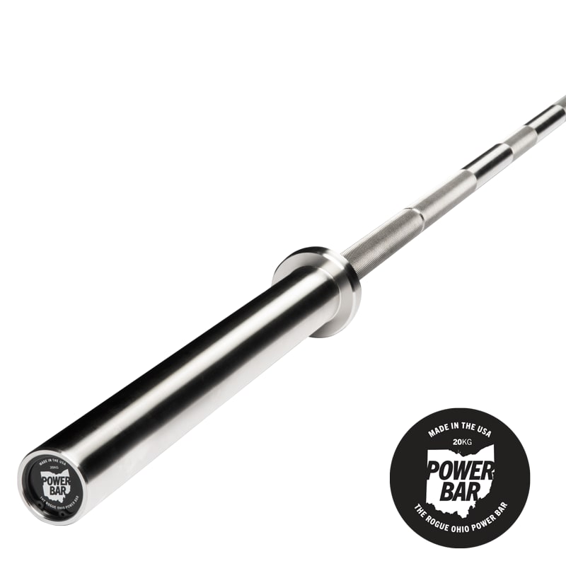 ROGUE 20kg バーベルプレート 1枚 Gouryella Rogue 20KG Ohio Power Bar - Stainless Steel | Rogue Fitness